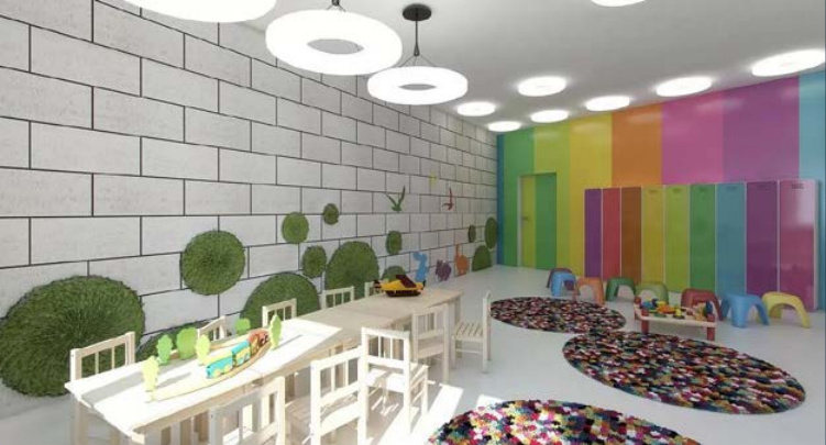 Innenraum eines Kindergartens