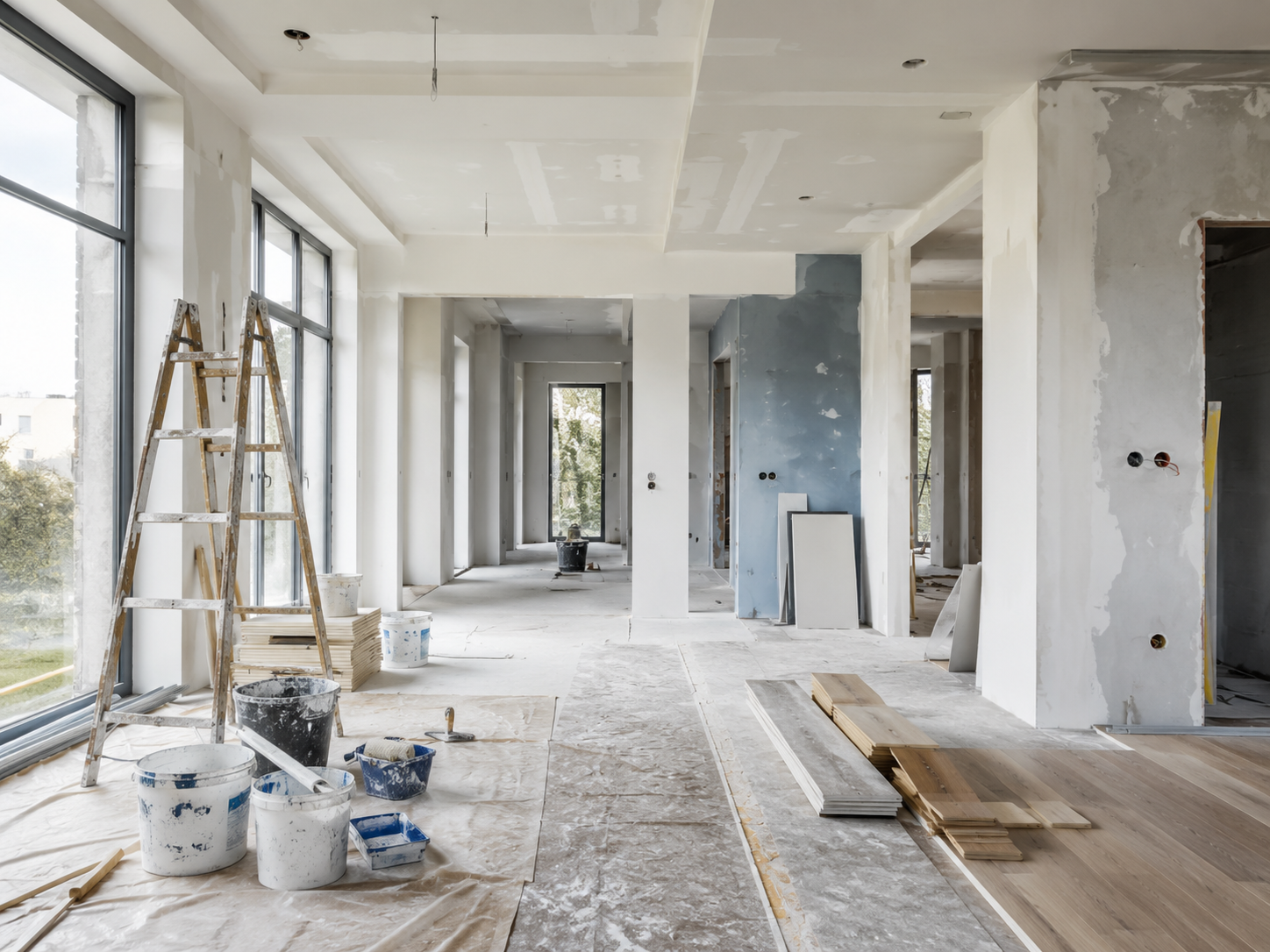 Sanierung und Modernisierung eines Innenraums